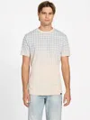 Guess Factory Eco Broel Knit Crewneck Tee In Blue