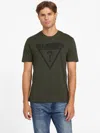 Guess Factory Eco Brunos Crewneck Logo Tee In Green