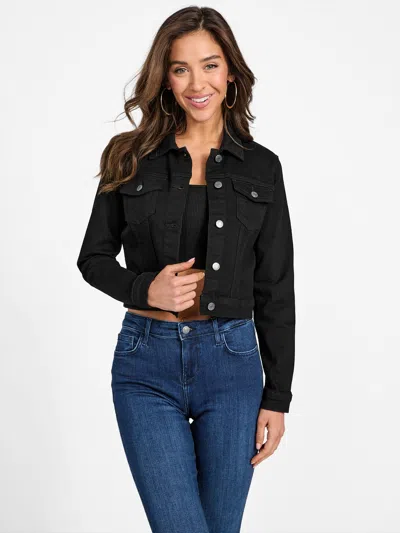 Guess Factory Eco Camilia Denim Jacket In Black