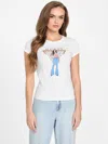 Guess Factory Eco Camilla Graphic Tee In White