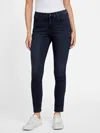 Guess Factory Eco Carina Mid-rise Bling Pocket Skinny Jeans In Black