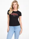 Guess Factory Eco Celie Love Tee In Black
