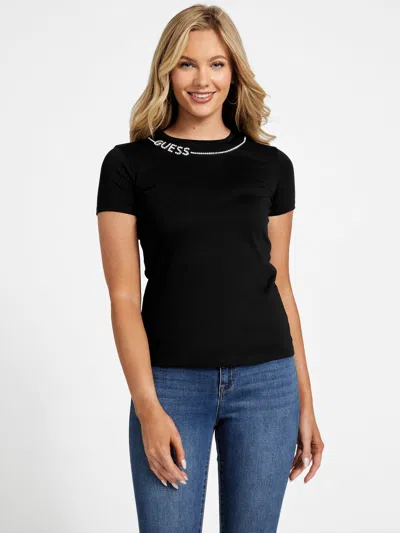 Guess Factory Eco Charies Tee In Black