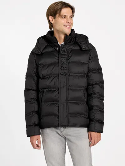 Guess Factory Eco Charles Puffer Jacket In Black