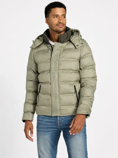 Guess Factory Eco Charles Puffer Jacket In Green