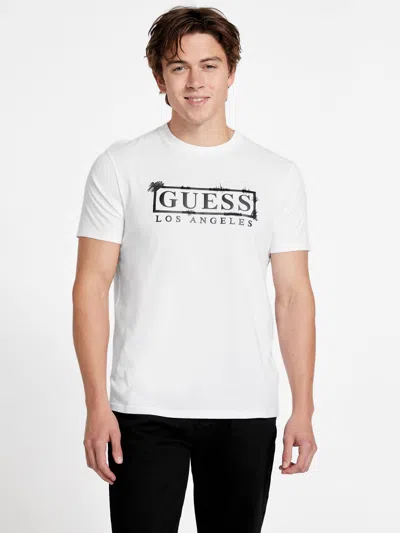 Guess Factory Eco Dale Logo Tee In White