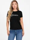 Guess Factory Eco Danielle Logo Tee In Black