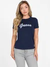 Guess Factory Eco Danielle Logo Tee In Blue