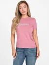 Guess Factory Eco Danielle Logo Tee In Pink