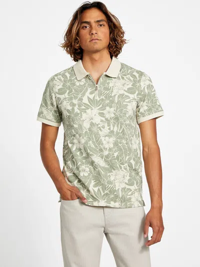 Guess Factory Eco Daniels Palm Polo In Multi