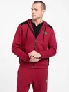Guess Factory Eco David Color-block Zip Hoodie In Multi