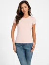 Guess Factory Eco Deedee Beaded Tee In Pink