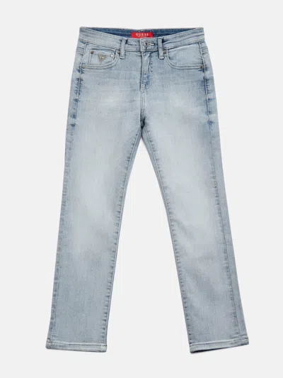 Guess Factory Kids' Eco Delmar Straight Denim Pants (7-18) In Blue