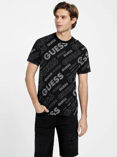 Guess Factory Eco Eddy Logo Tee In Black