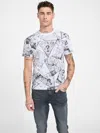 Guess Factory Eco Edric Signature Tee In White