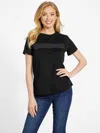 Guess Factory Eco Ellie Logo Tee In Black
