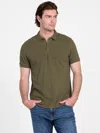Guess Factory Eco Ellington Polo In Green
