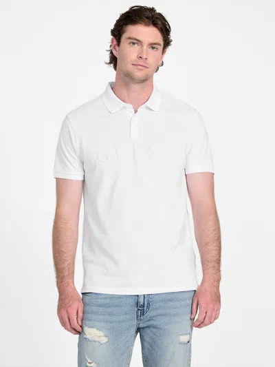 Guess Factory Eco Ellington Polo In White