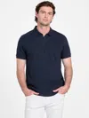 Guess Factory Eco Ellington Polo In Blue