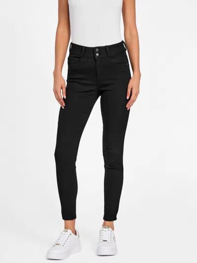 Guess Factory Eco Emilia High-rise Skinny Jeans In Black