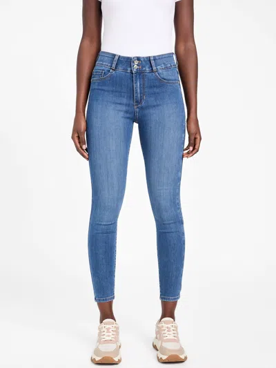 Guess Factory Eco Emilia High-rise Skinny Jeans In Multi