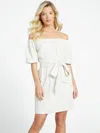 Guess Factory Eco Faith Mini Dress In Beige