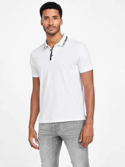 Guess Factory Eco Francisco Polo In White