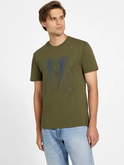Guess Factory Eco Garry Logo Tee In Green
