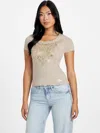 Guess Factory Eco Hardee Butterfly Tee In Neutral