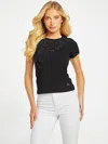 Guess Factory Eco Ira Leopard Tee In Black