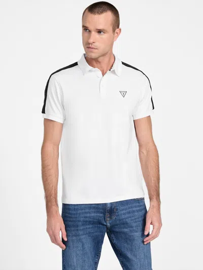 Guess Factory Eco Ismael Polo In White
