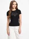Guess Factory Eco Itzel Logo Tee In Black