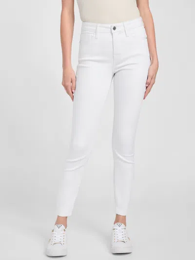 Guess Factory Eco Jaden Sculpt Mid-rise Skinny Jeans In White
