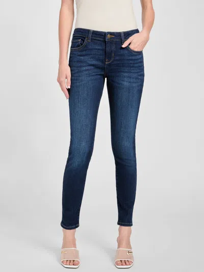 Guess Factory Eco Jaymie Low-rise Skinny Jeans In Blue