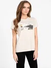 Guess Factory Eco Jetset Graphic Tee In Neutral