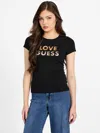 Guess Factory Eco Jillian Logo Tee In Black