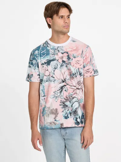 Guess Factory Eco Jordy Abstract Tee In White