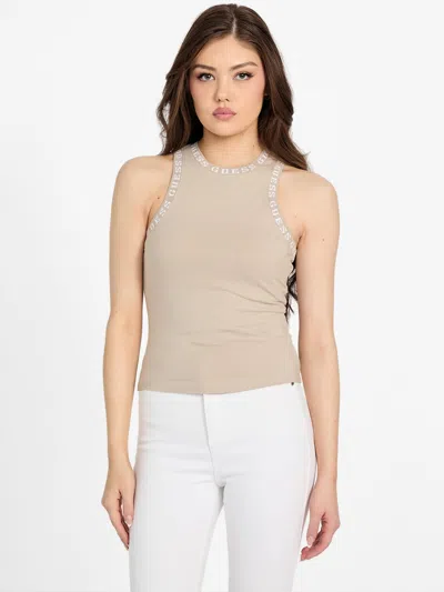Guess Factory Eco Jules Tank In Beige