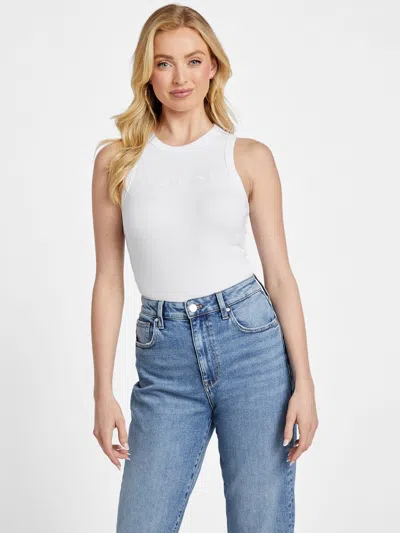 Guess Factory Eco July Logo Bodysuit In White