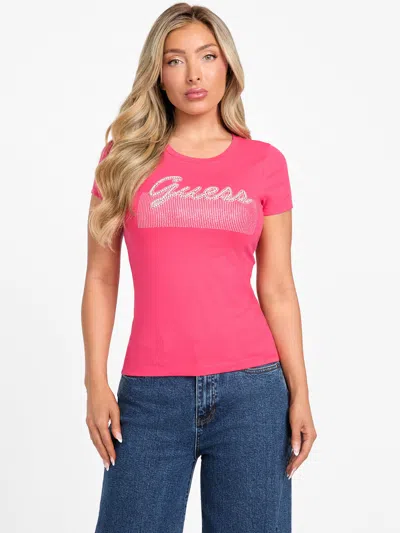 Guess Factory Eco Kaia Beaded Logo Tee