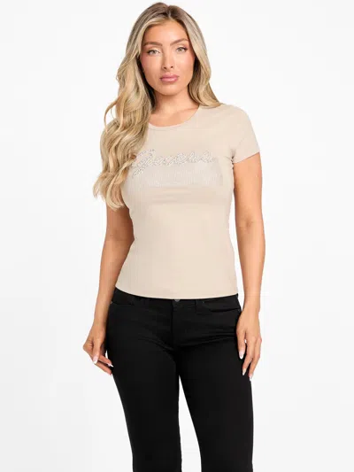 Guess Factory Eco Kaia Beaded Logo Tee