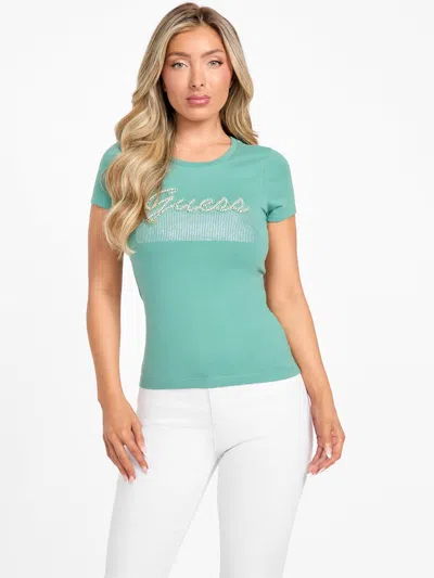 Guess Factory Eco Kaia Beaded Logo Tee