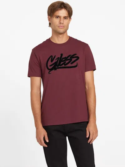 Guess Factory Eco Kally Logo Tee In Brown