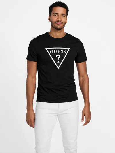 Guess Factory Eco Kris Logo Tee In Black