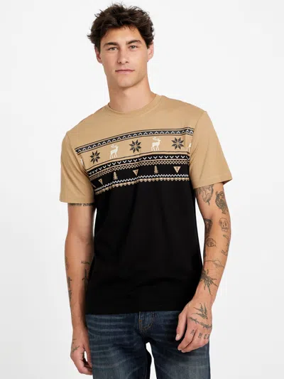 Guess Factory Eco Lake Crewneck Tee In Black