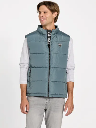 Guess Factory Eco Lake Puffer Vest In Multi