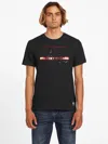 Guess Factory Eco Lalow Embossed Logo Tee In Black