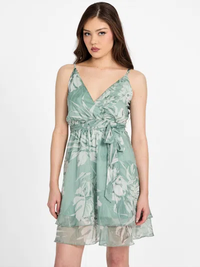 Guess Factory Eco Laneka Floral Mini Dress In Multi