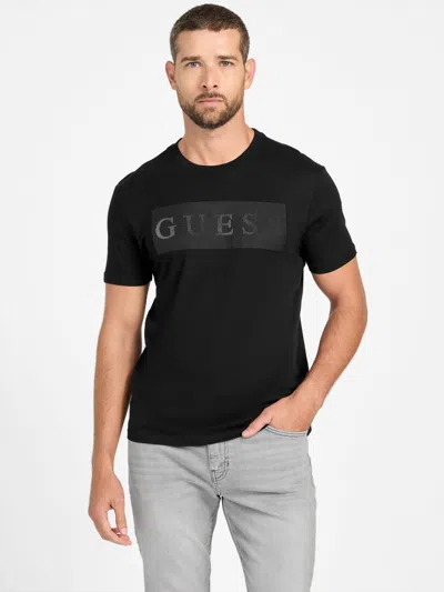 Guess Factory Eco Laszlo Crewneck Tee In Black
