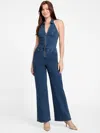 Guess Factory Eco Layna Wide-leg Denim Jumpsuit In Blue